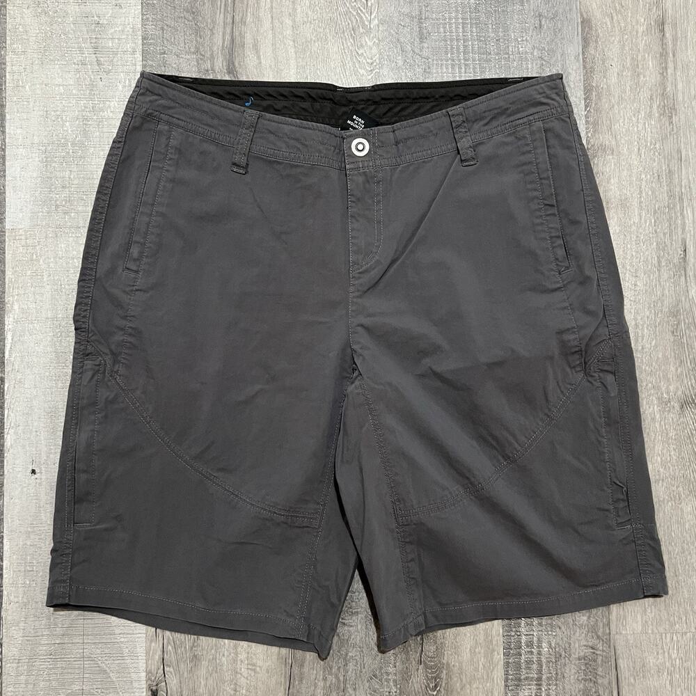 Kuhl Shorts Womens Pockets Snap Lightweight Outdoors Hiking Gray Casual Trek 16